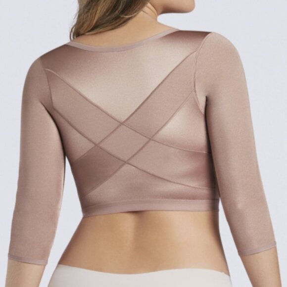 INVISIBLE OPEN BUST ARM COMPRESSION SLIM SHAPER POST SURGICAL SLIMMING - Picture 2 of 3